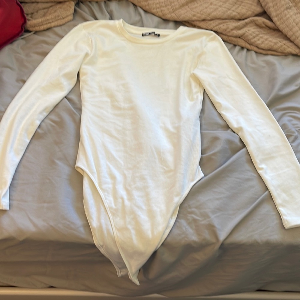 White Zara bodysuit